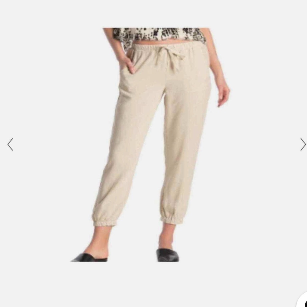 Cloth & Stone 100% Linen Trousers Pants Beige size Small